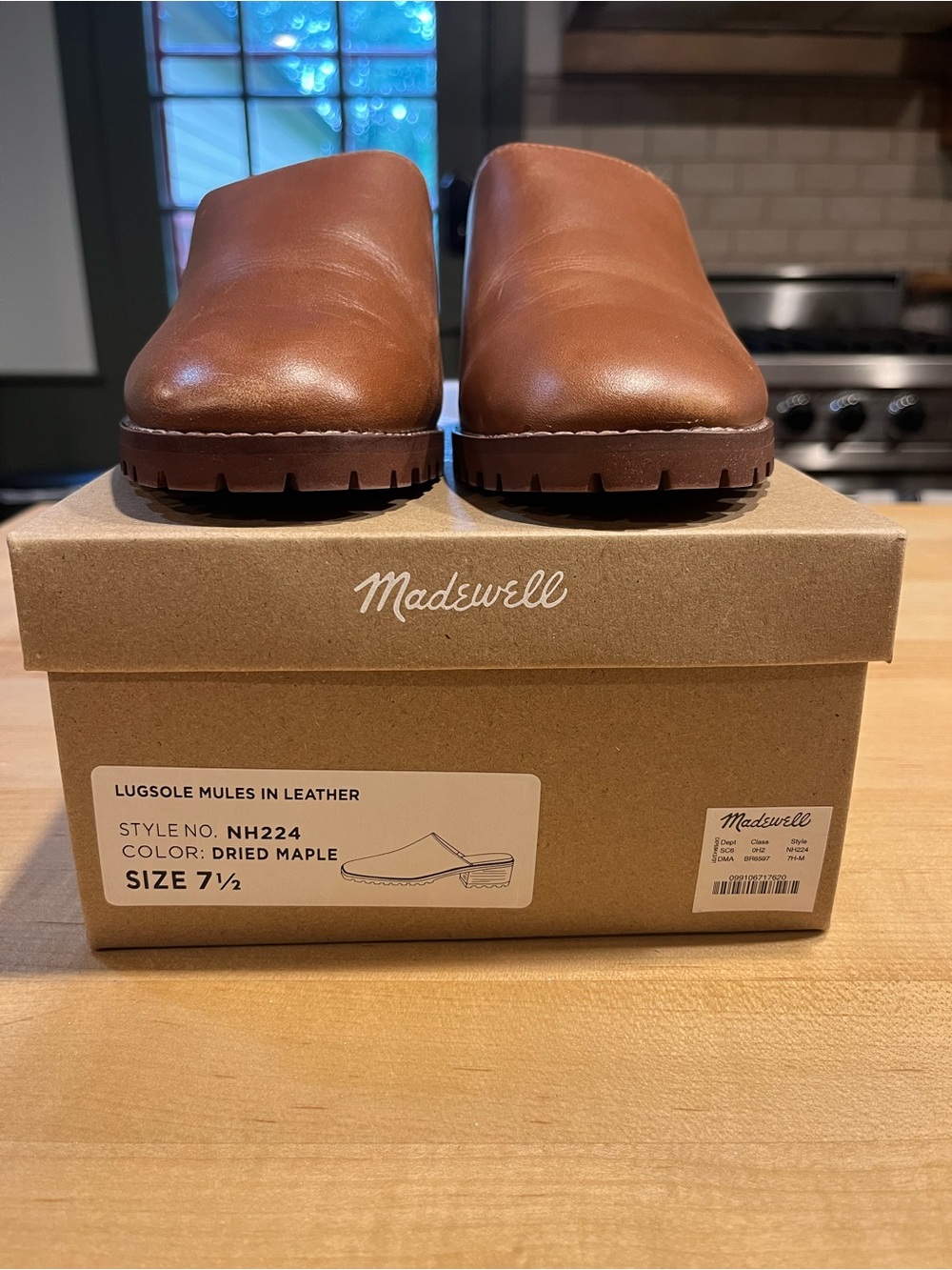 Madewell Women’s Lugsole Leather Slip-On Mules in Brown